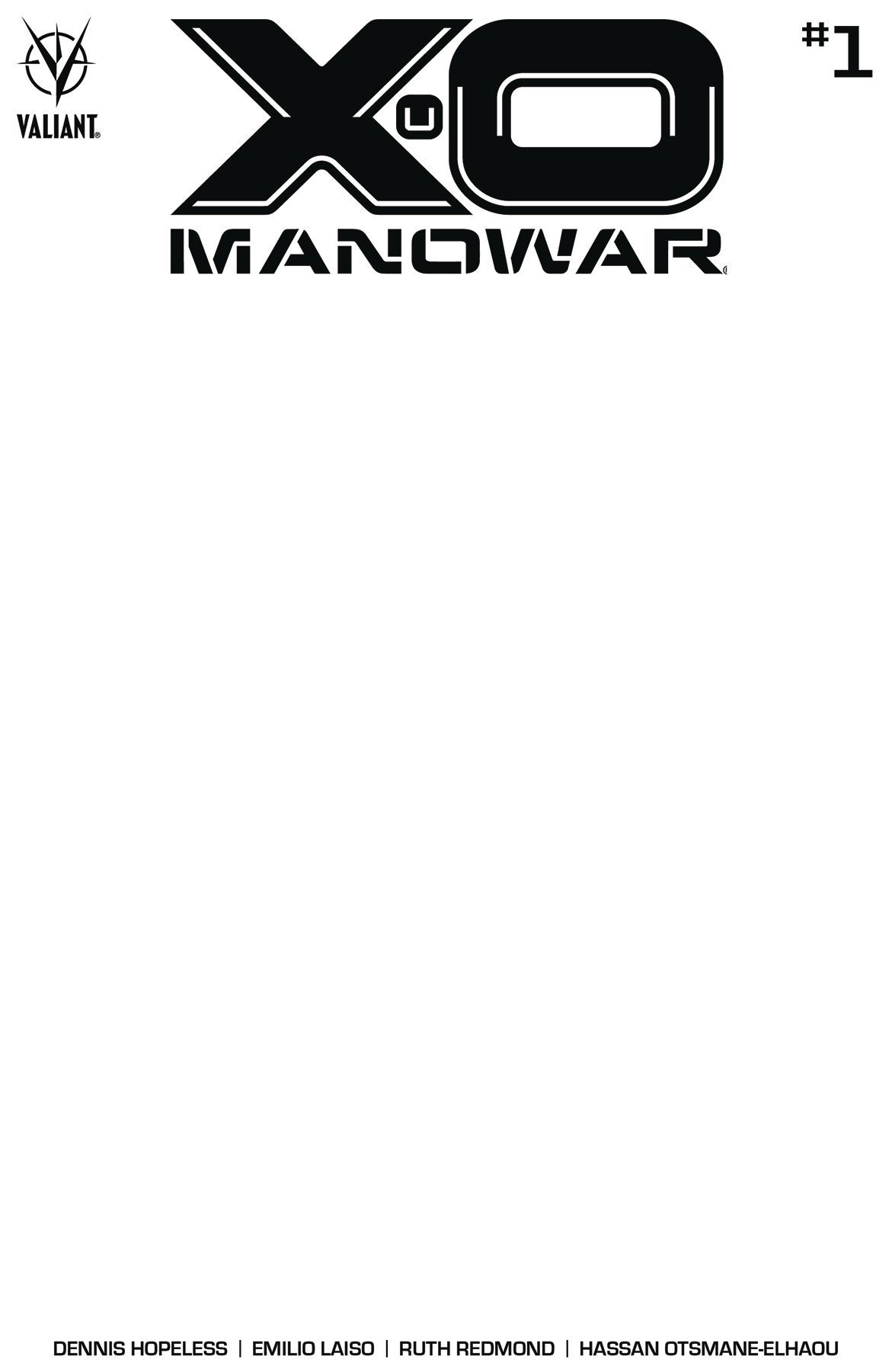 X-O Manowar #1 Cover E Blank Variant (2020)