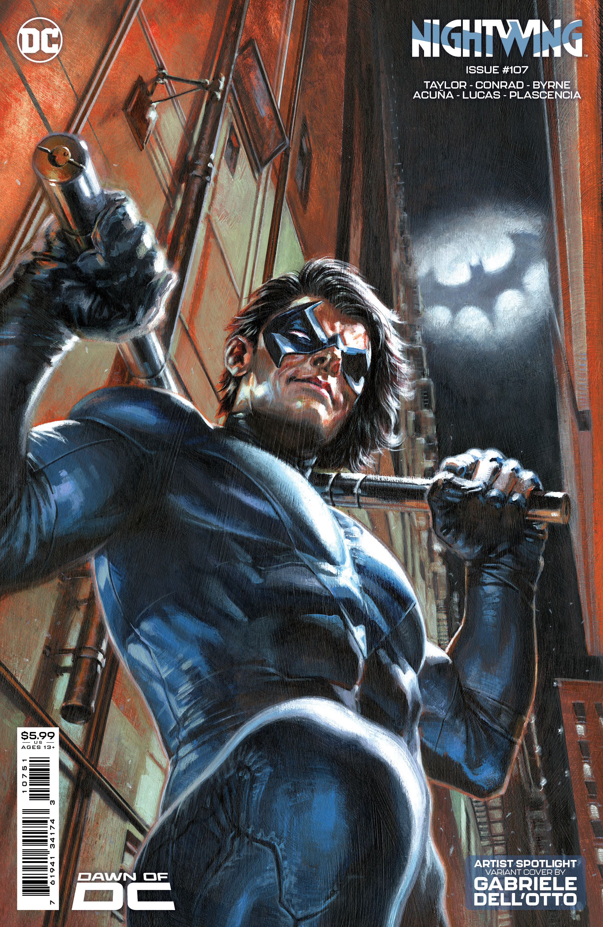 Nightwing #107 Cover D Gabriele Dell Otto Artist Spotlight Card Stock Variant