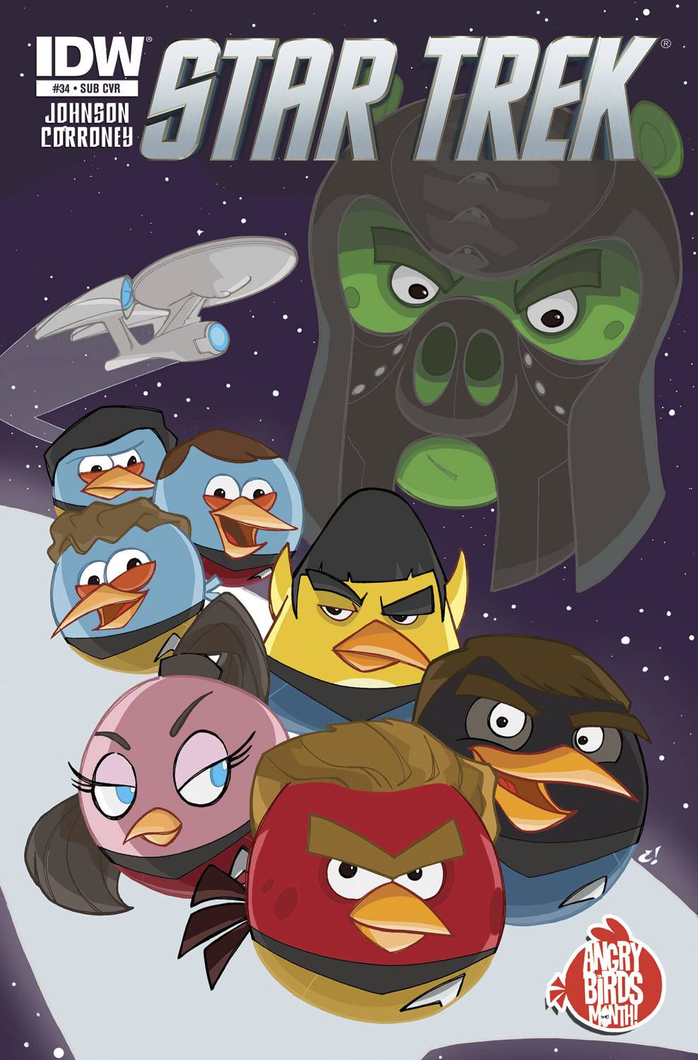 Star Trek Ongoing #34 Subscription Variant Angry Birds