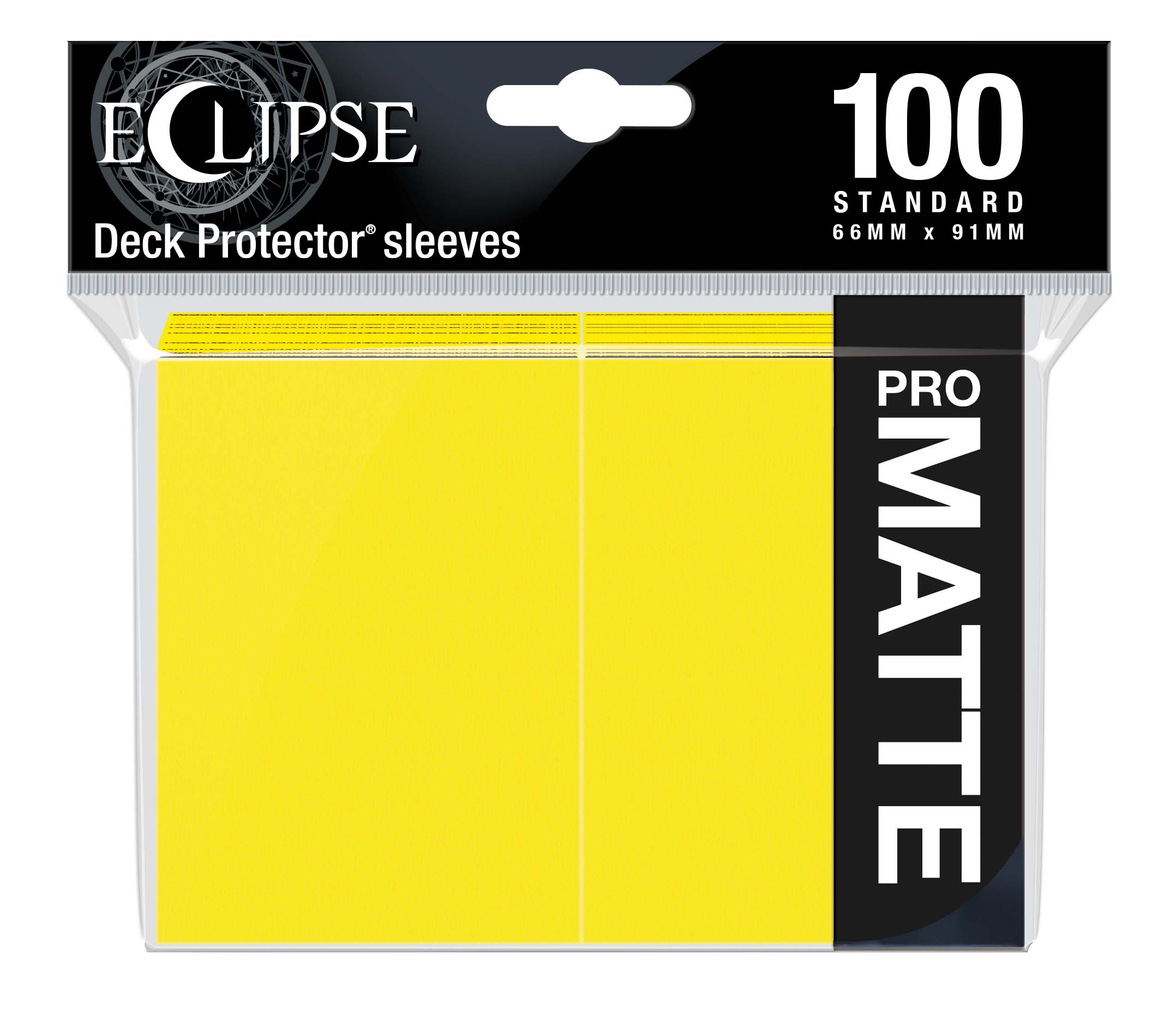 Ultra Pro: Eclipse Matte Standard Sleeves (100 count ) - Lemon Yellow