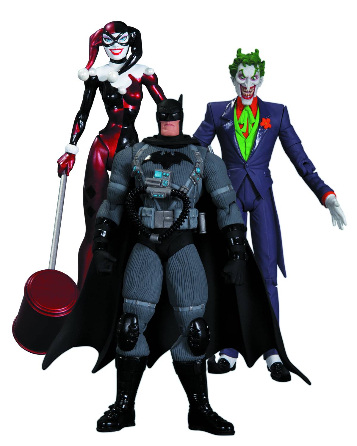Hush Joker Harley Stealth Batman Action Figure 3 Pack