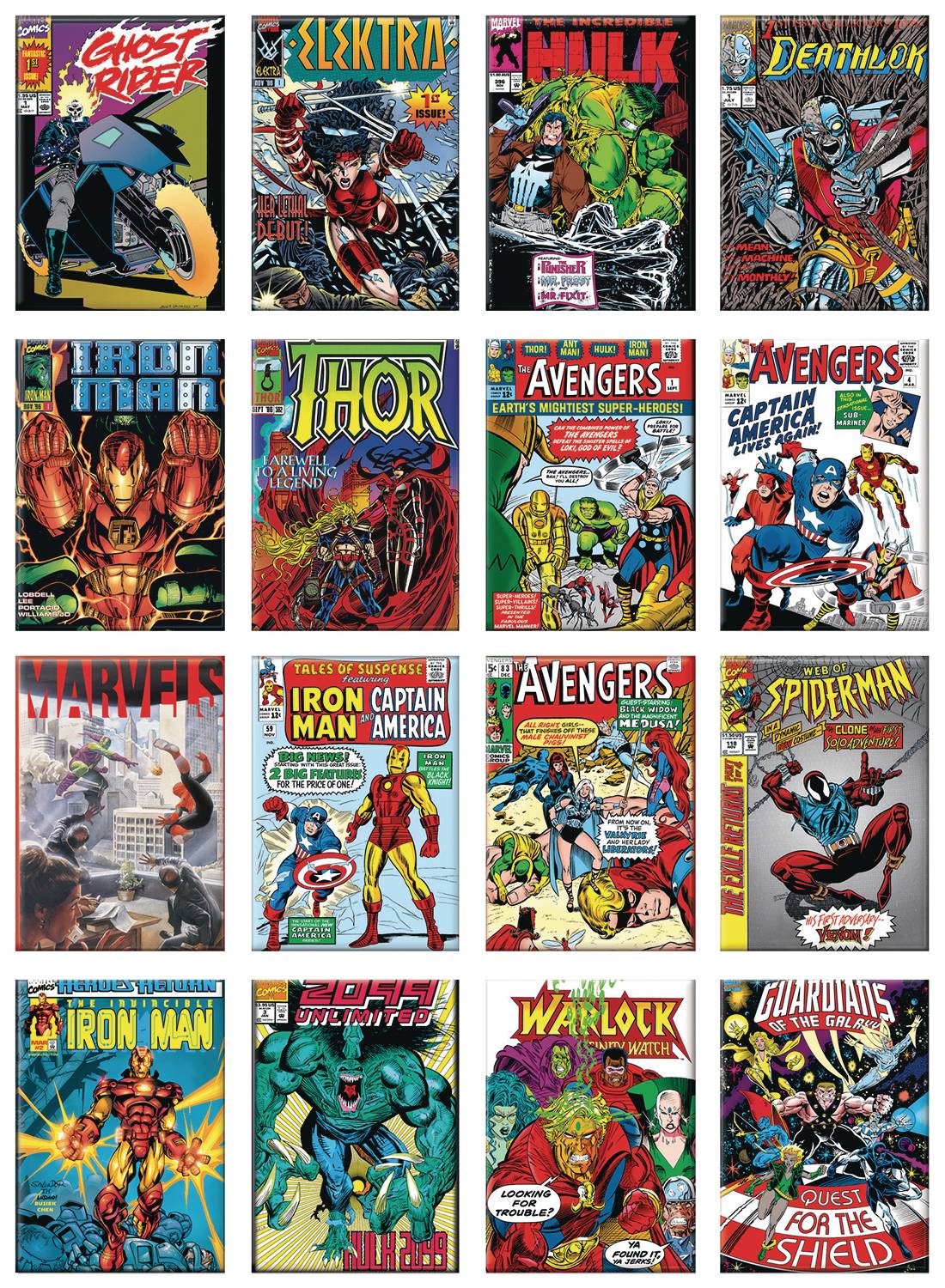 Marvel 80th Covers 48 Piece Magnet Assortment