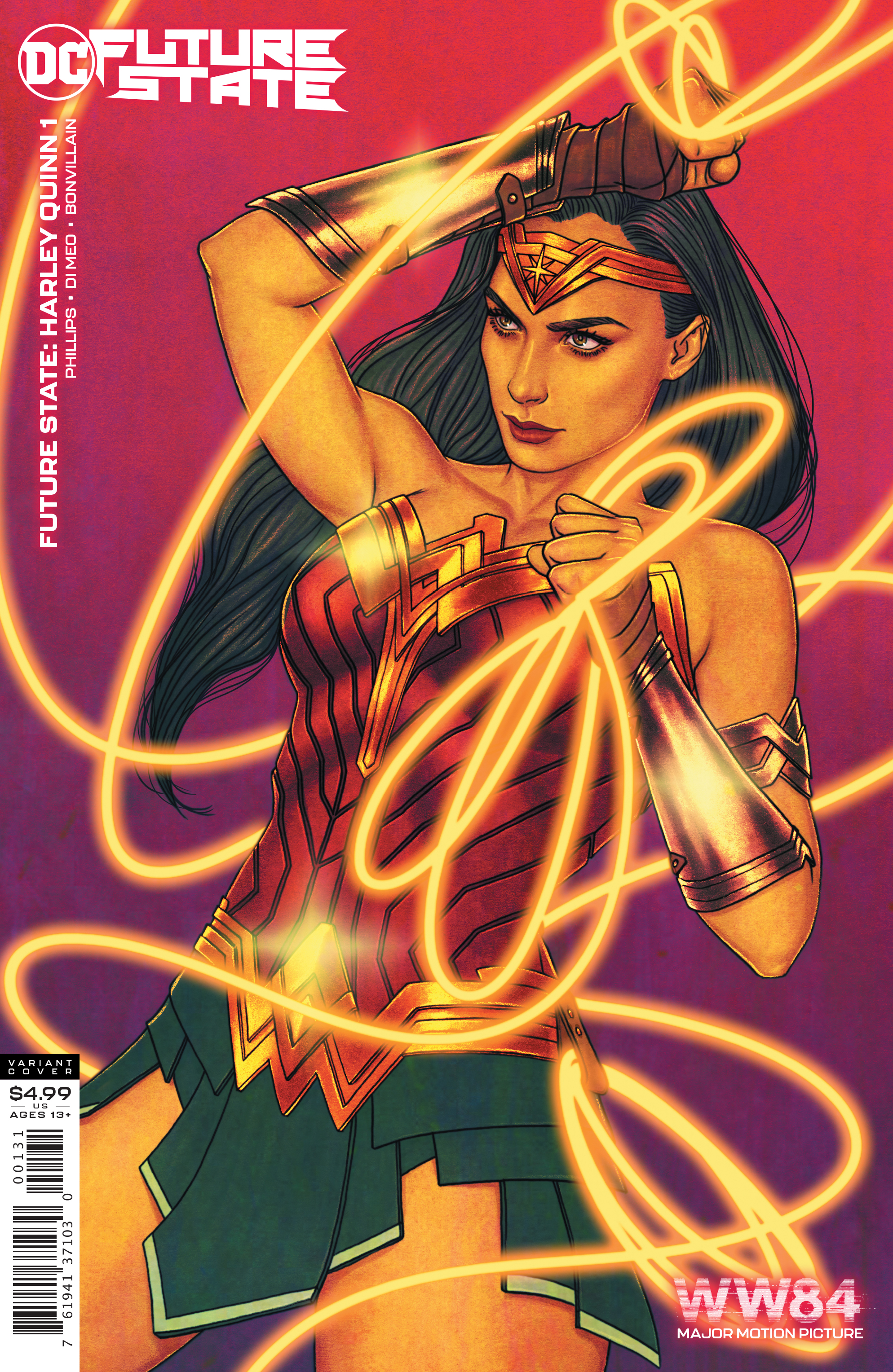 Future State Harley Quinn #1 Cover C Wonder Woman 1984 Jenny Frison Card Stock Variant (Of 2)