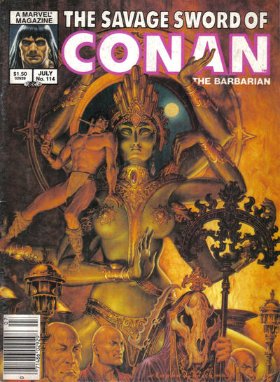 The Savage Sword of Conan #114 [Newsstand]-Very Good