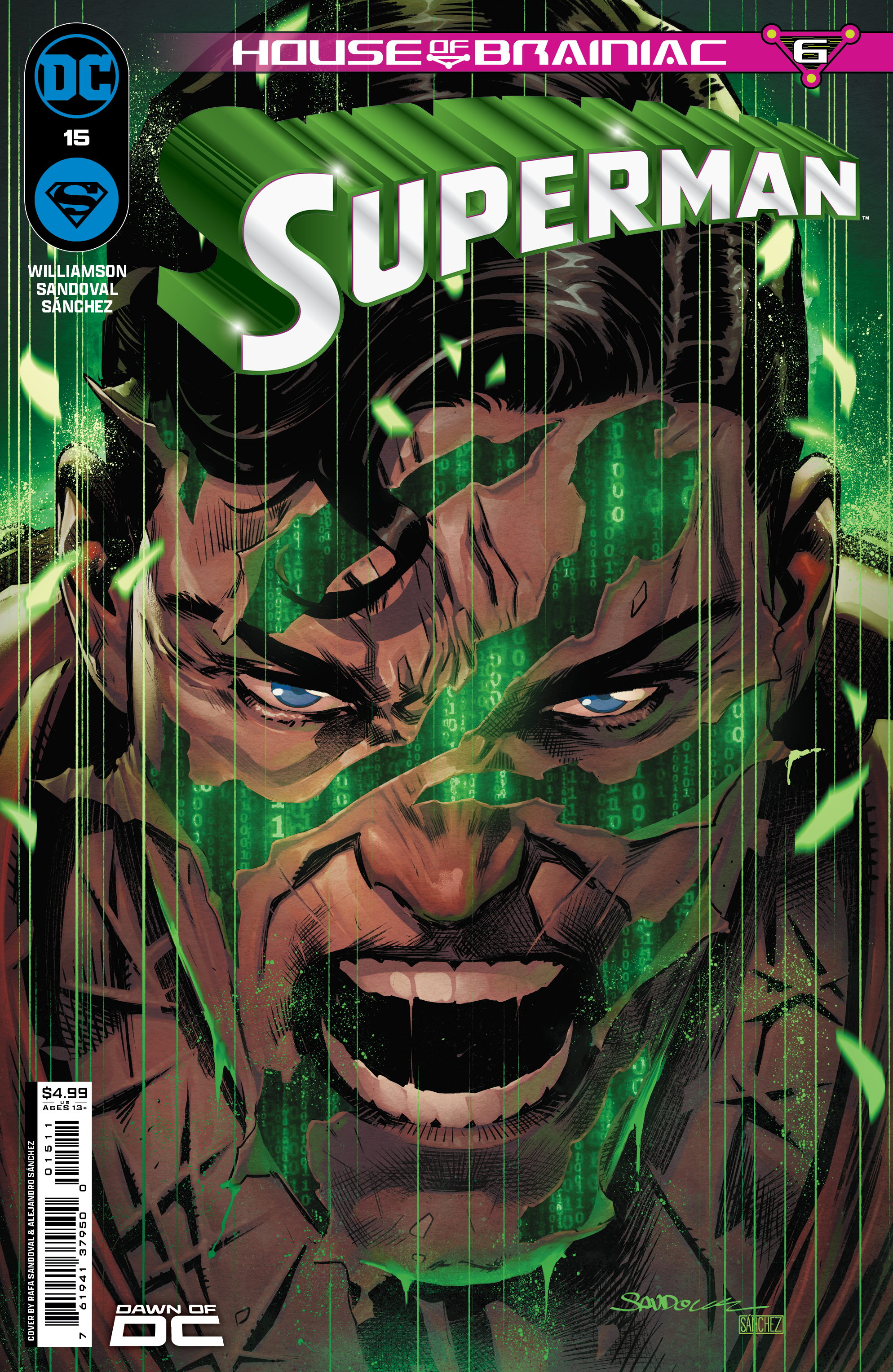 Superman #15 Cover A Rafa Sandoval (House of Brainiac) (Absolute Power)
