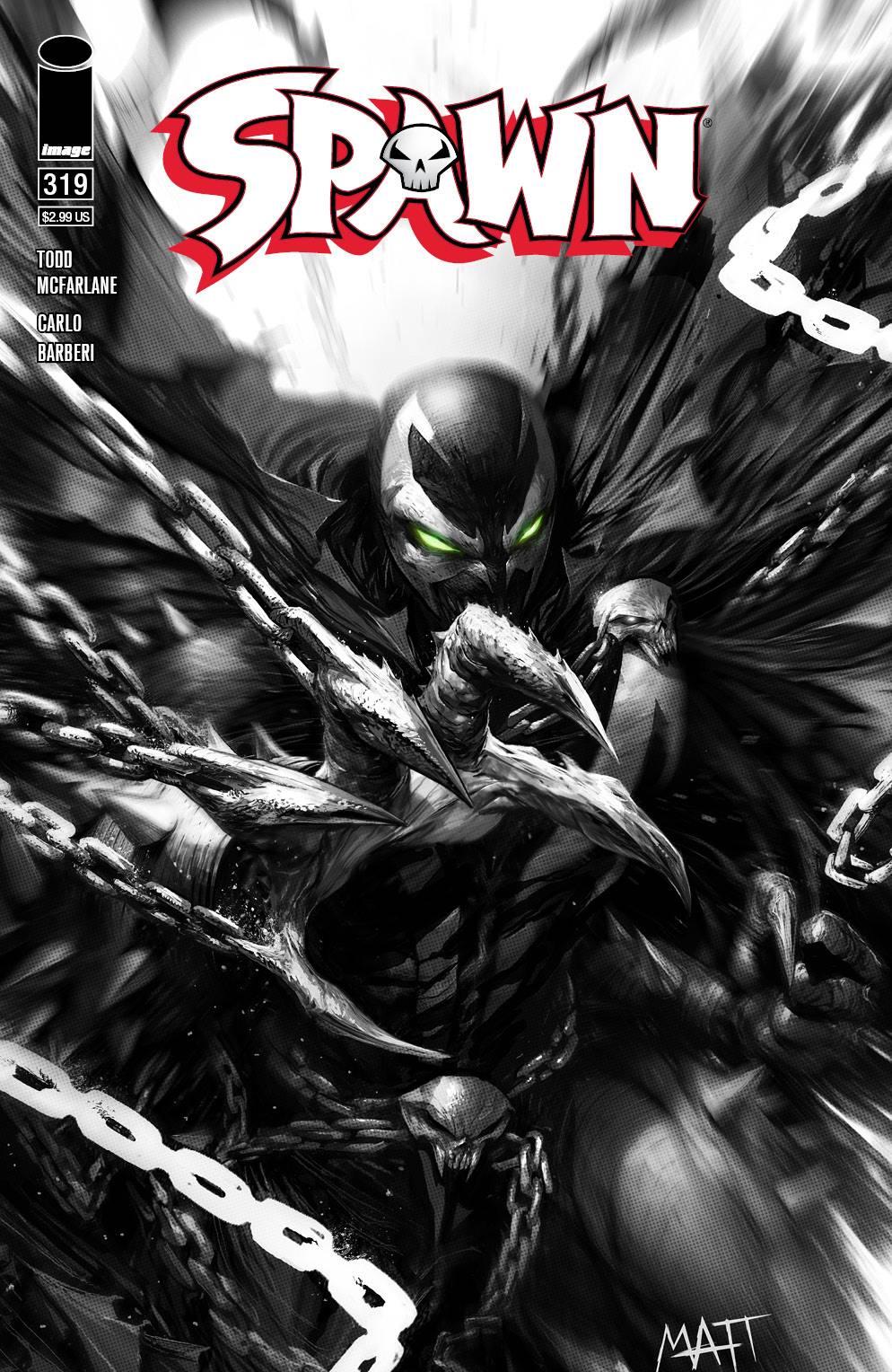 Spawn #319 Cover C Mattina (1992)