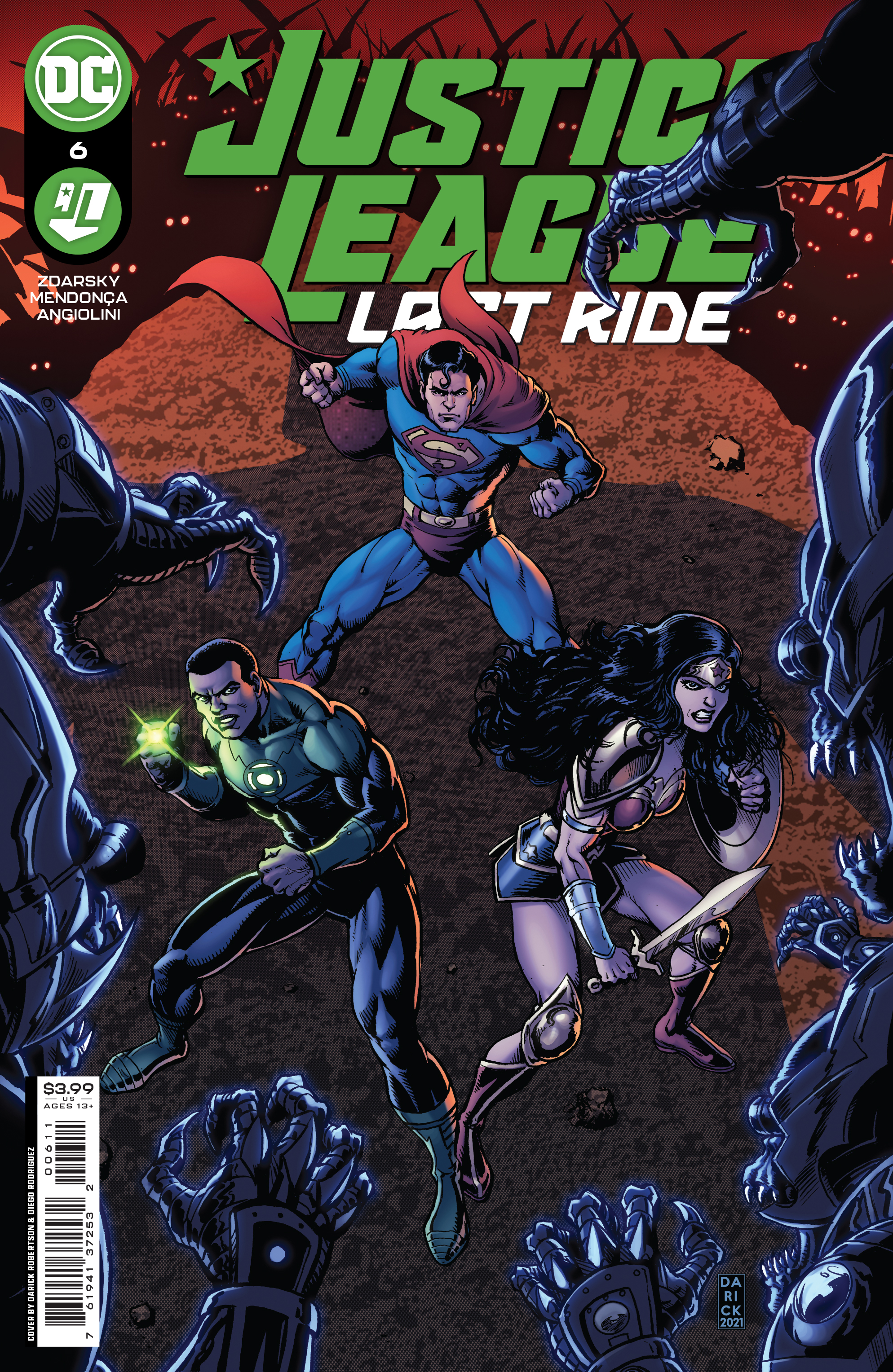 Justice League Last Ride #6 Cover A Darick Robertson (Of 7)