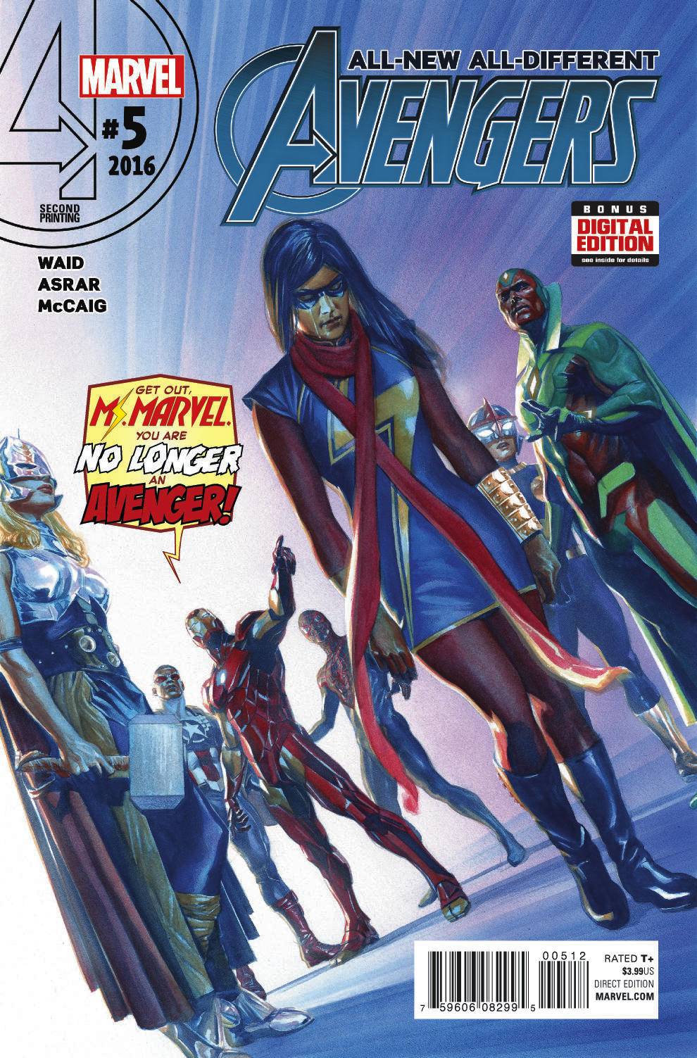 All New All Different Avengers #5 Alex Ross 2nd Printing Variant