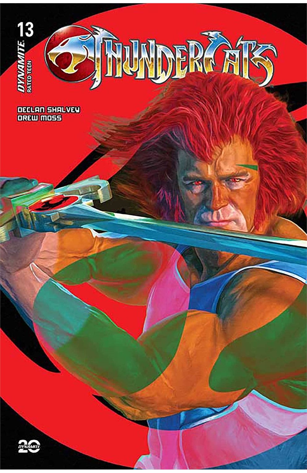 Thundercats #13 Cover W Spears Red Background