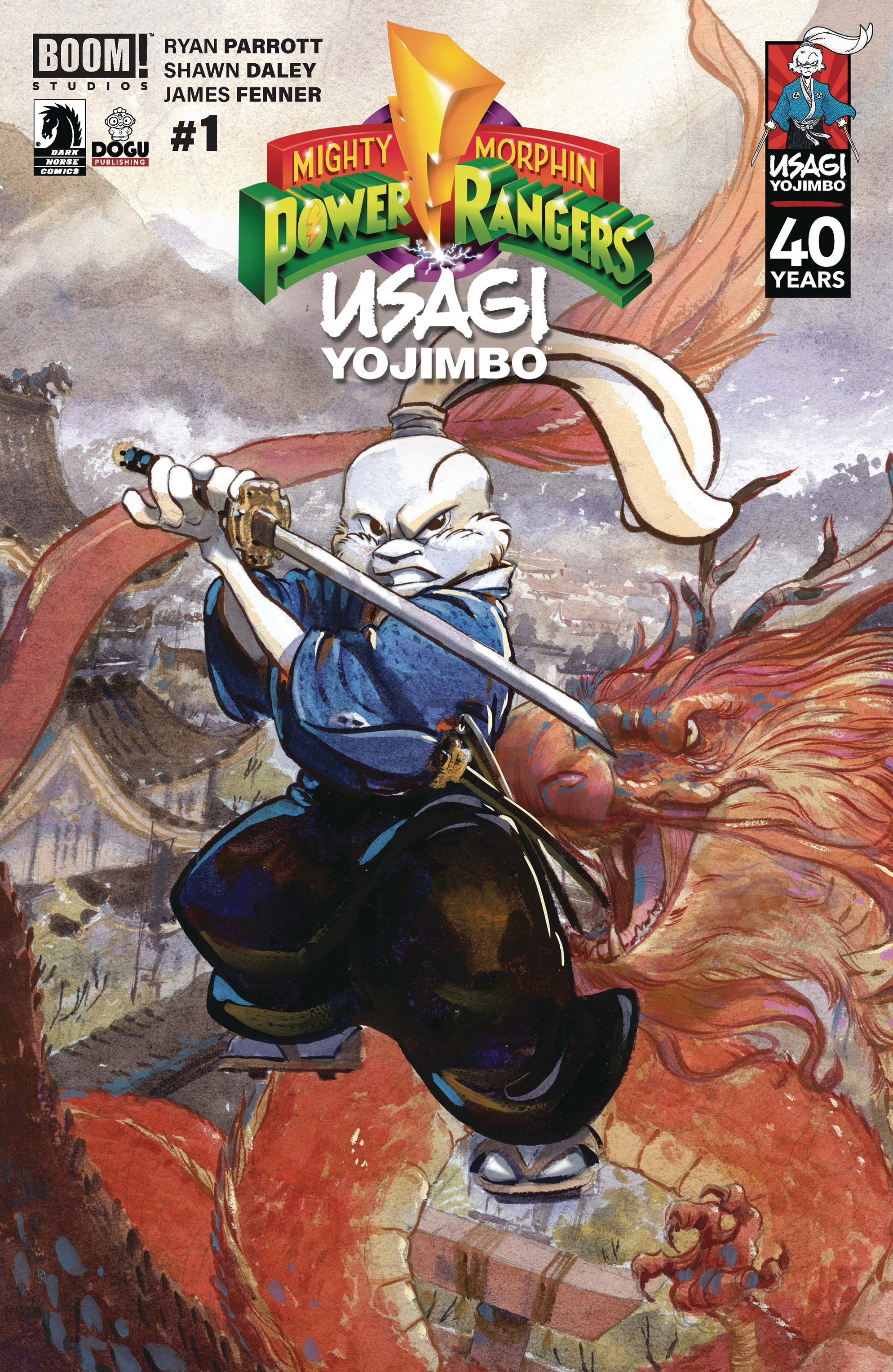 Mighty Morphin Power Rangers Usagi Yojimbo #1 Cover C Cullum