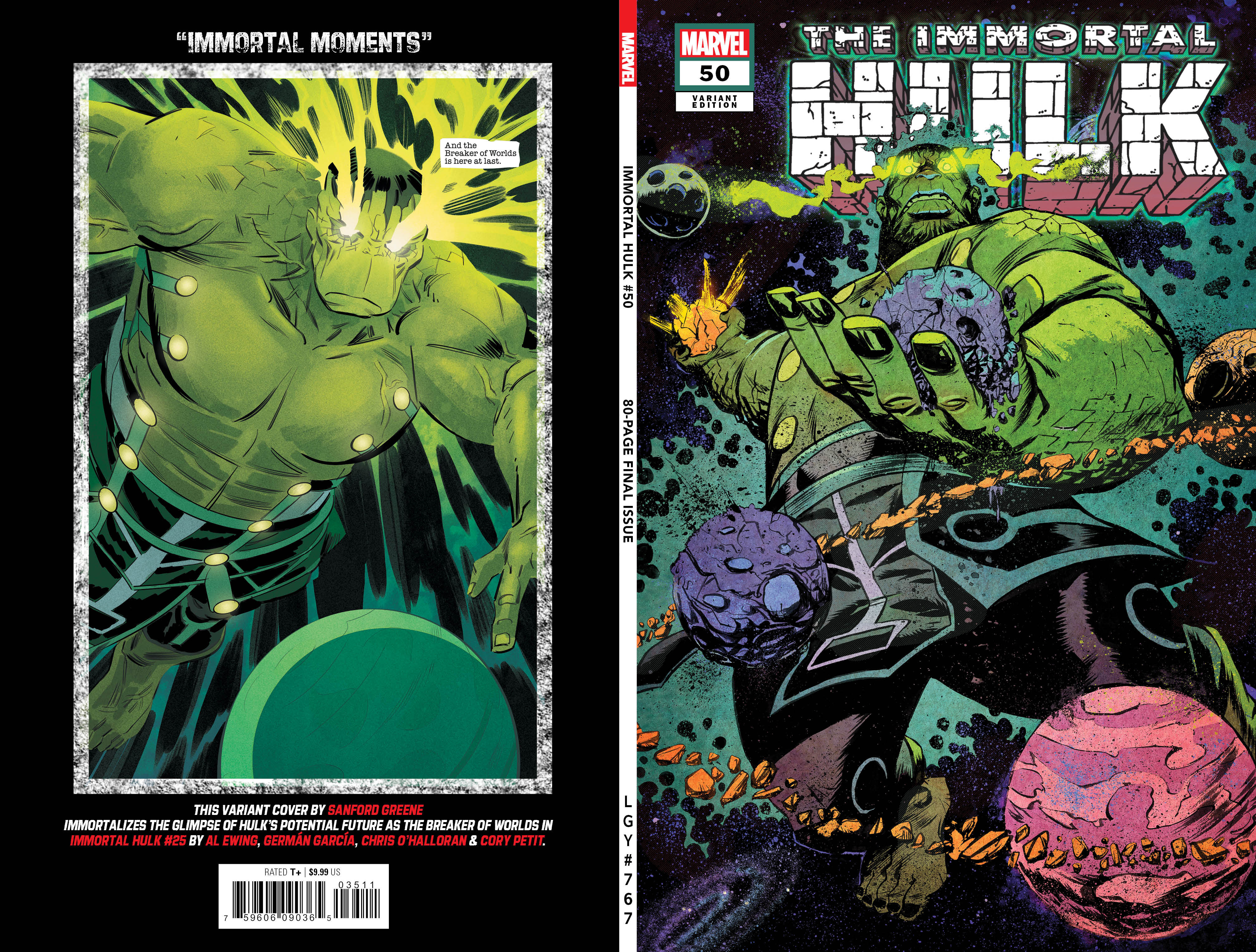 Immortal Hulk #50 Greene Variant (2018)