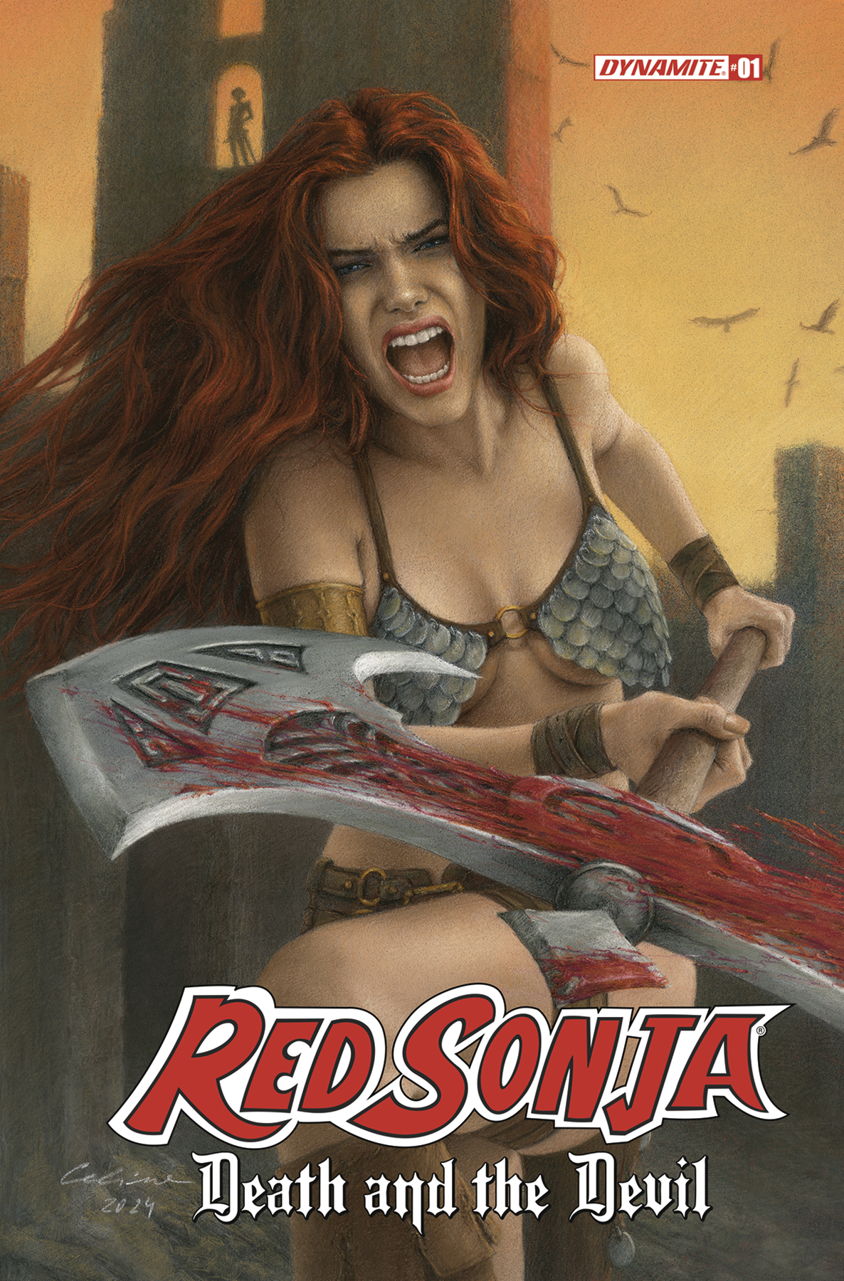 Red Sonja Death and the Devil #1 Cover L 1 for 10 Incentive Celina Foil