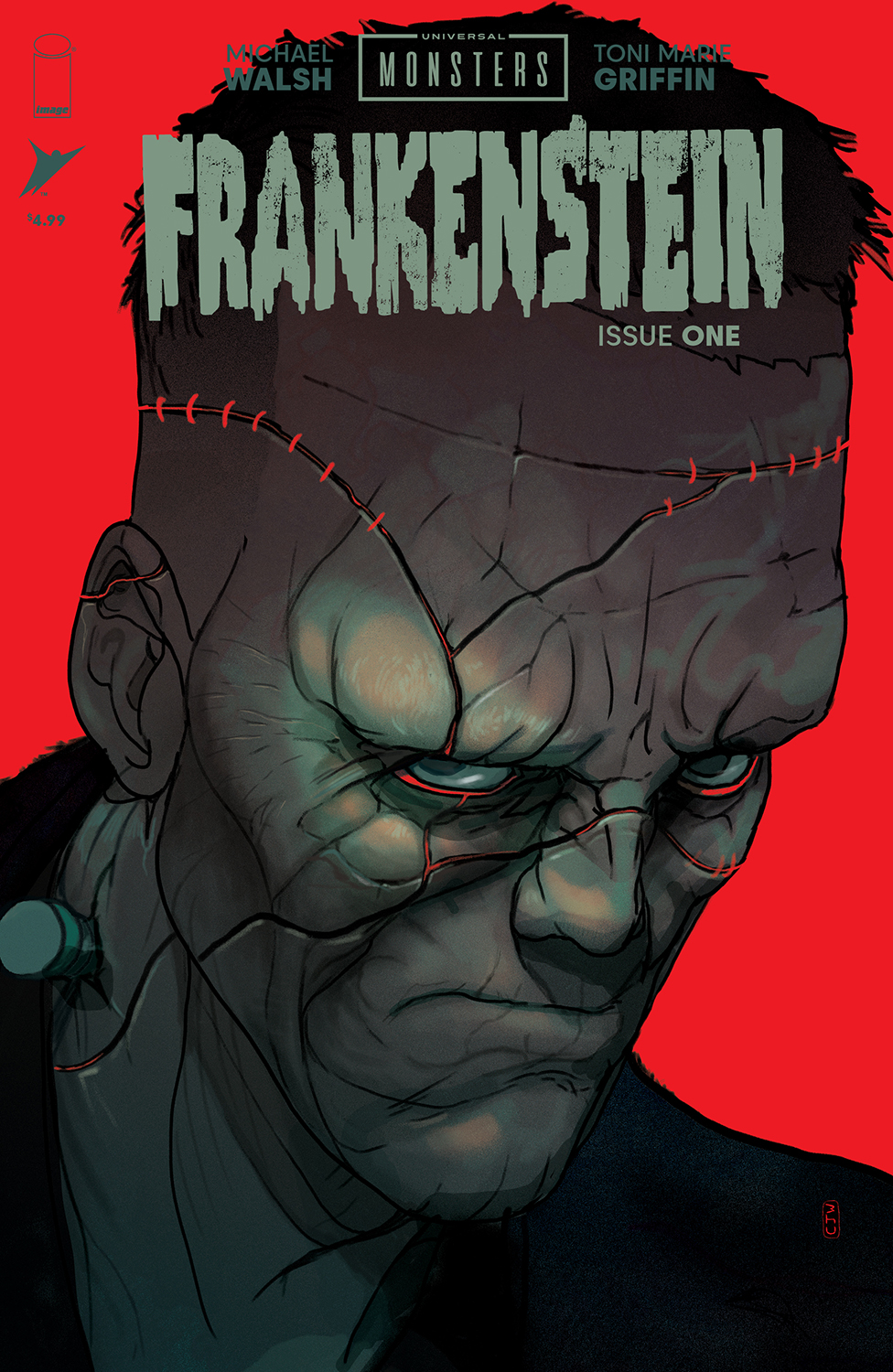 Universal Monsters Frankenstein #1 Cover G 1 for 100 Incentive Christian Ward Foil Variant (Of 4)