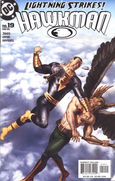 Hawkman #19-Very Fine (7.5 – 9) Cover Art Featuring Black Adam And Hawkman