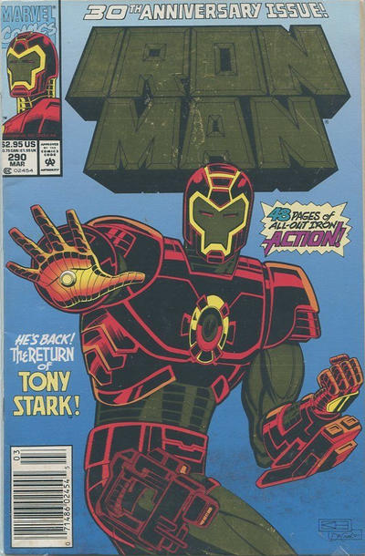 Iron Man #290 [Newsstand]-Fine (5.5 – 7)