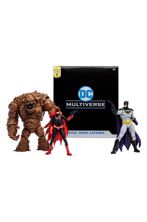 DC Multiverse Clayface, Batman & Batwoman (Gold Label) Multipack