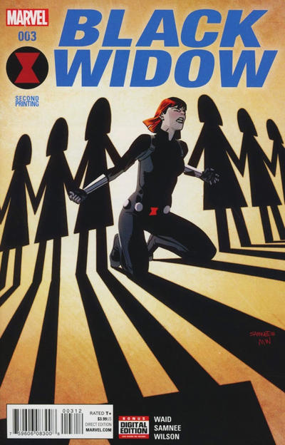 Black Widow #3 Samnee 2nd Printing Variant (2016)