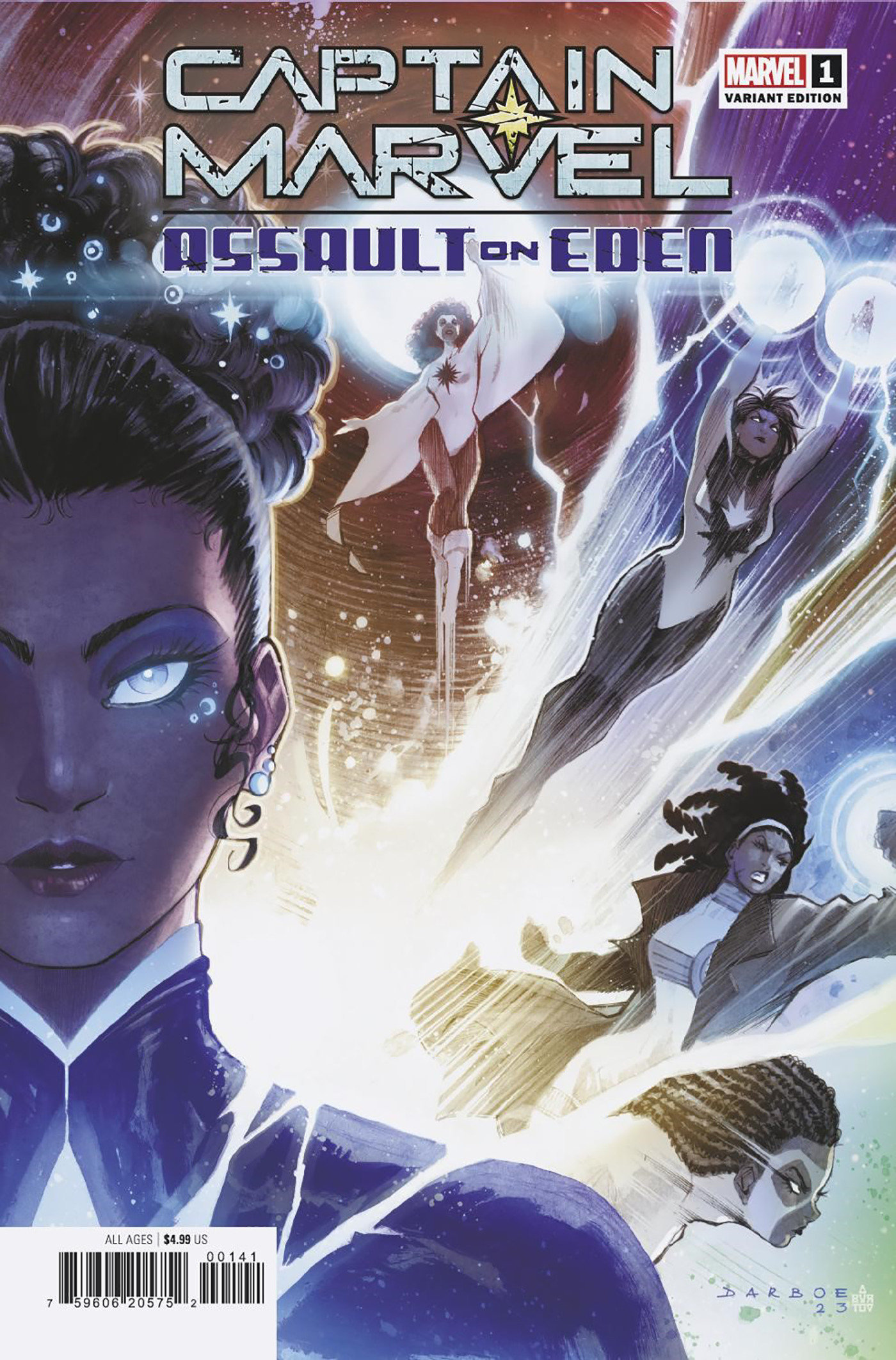 Captain Marvel: Assault On Eden #1 Karen Darboe Variant