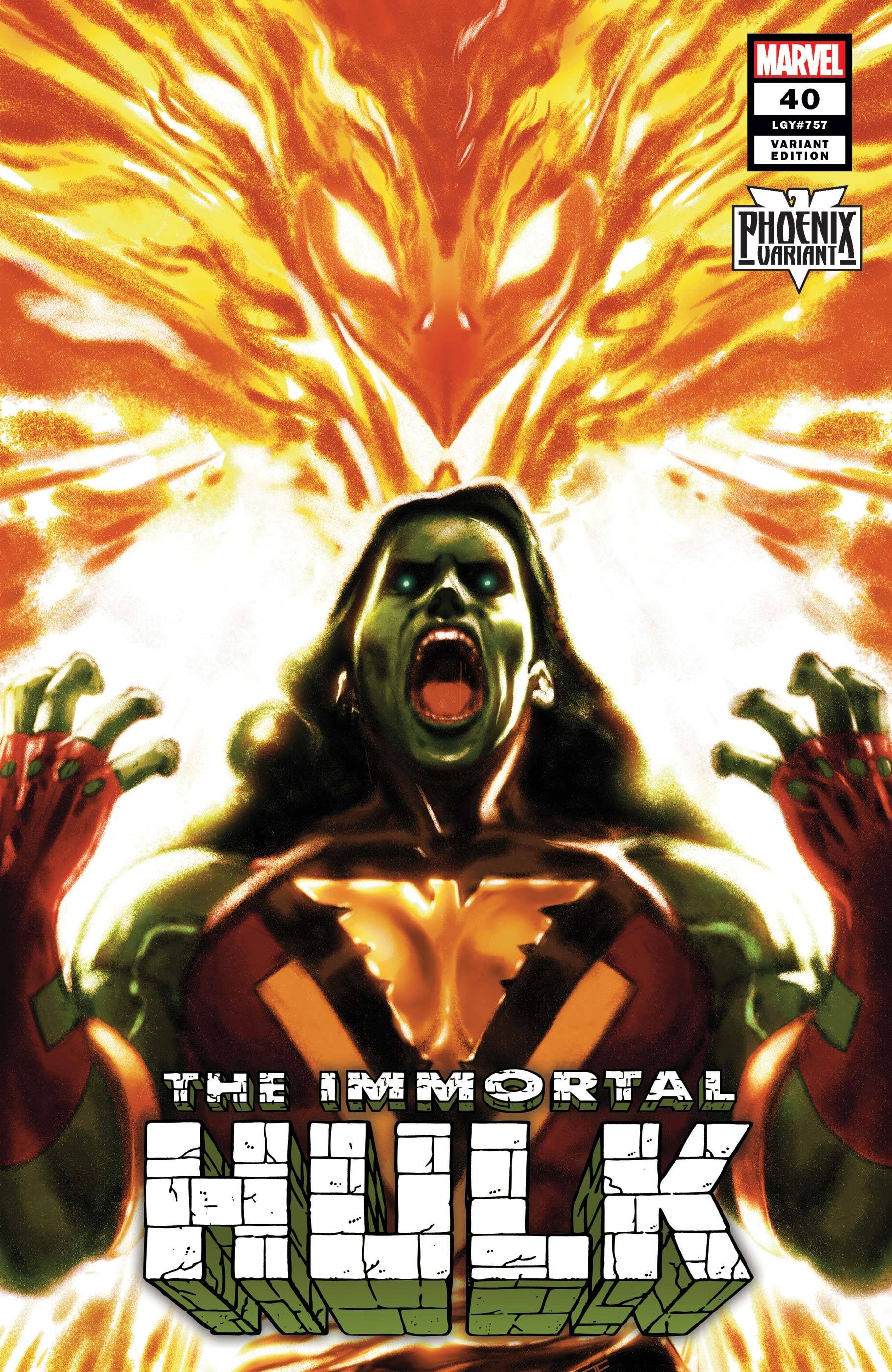 Immortal Hulk #40 Clarke She-Hulk Phoenix Variant (2018)