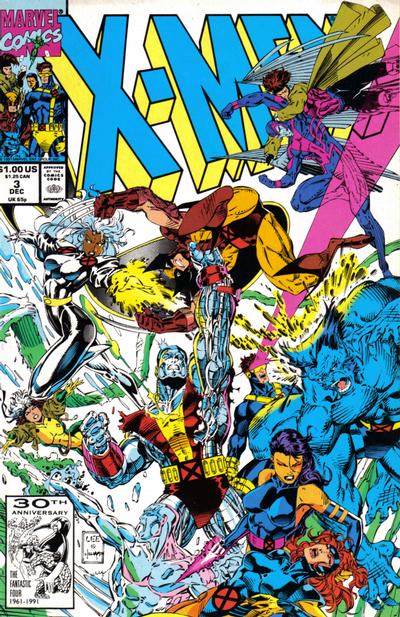 X-Men #3 [Direct](1991)-Very Fine (7.5 – 9)