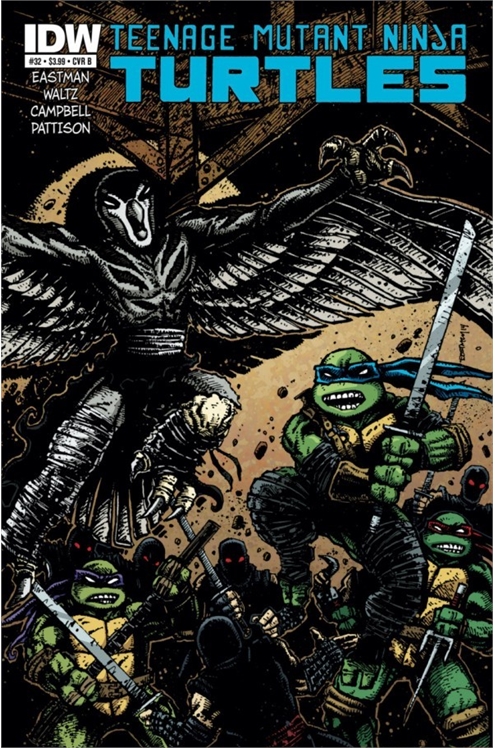 Teenage Mutant Ninja Turtles #32 [Cover B - Kevin Eastman Variant]-Very Fine