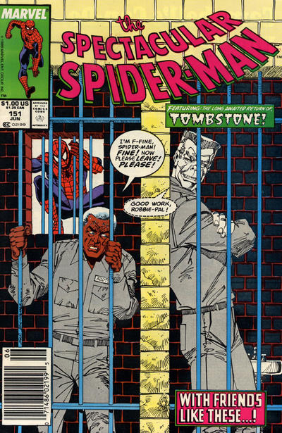 The Spectacular Spider-Man #151 [Newsstand] - Fn-