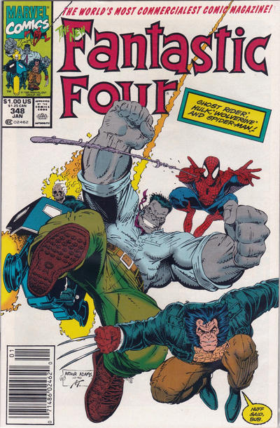 Fantastic Four #348 [Newsstand] - Vf-