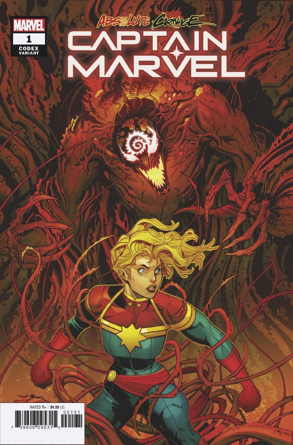 Absolute Carnage Captain Marvel #1 Codex Variant
