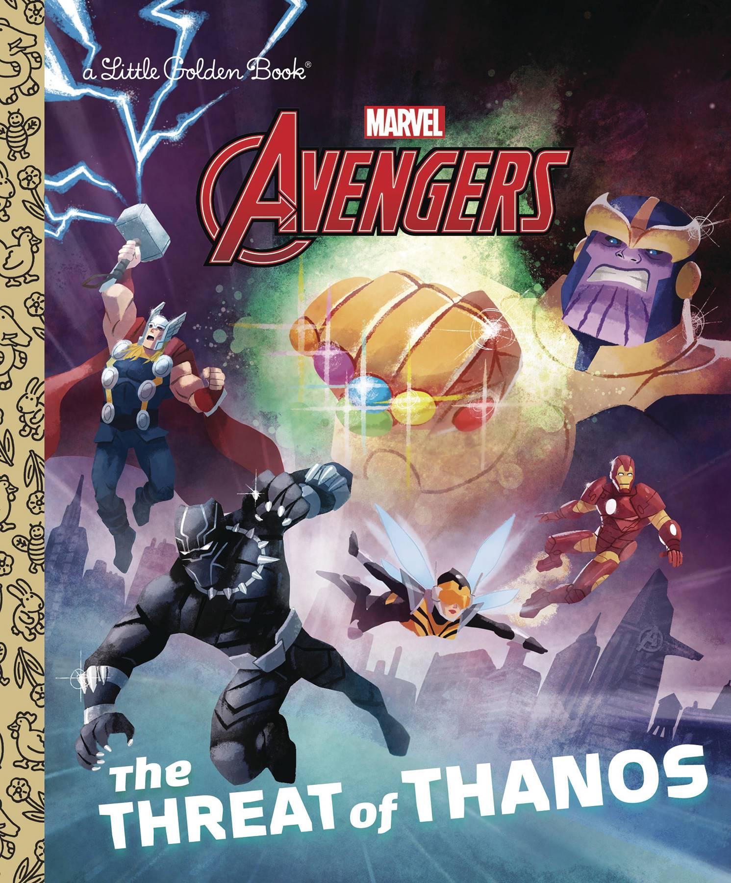 Little Golden Book Avengers Threat of Thanos Young Reader Hardcover