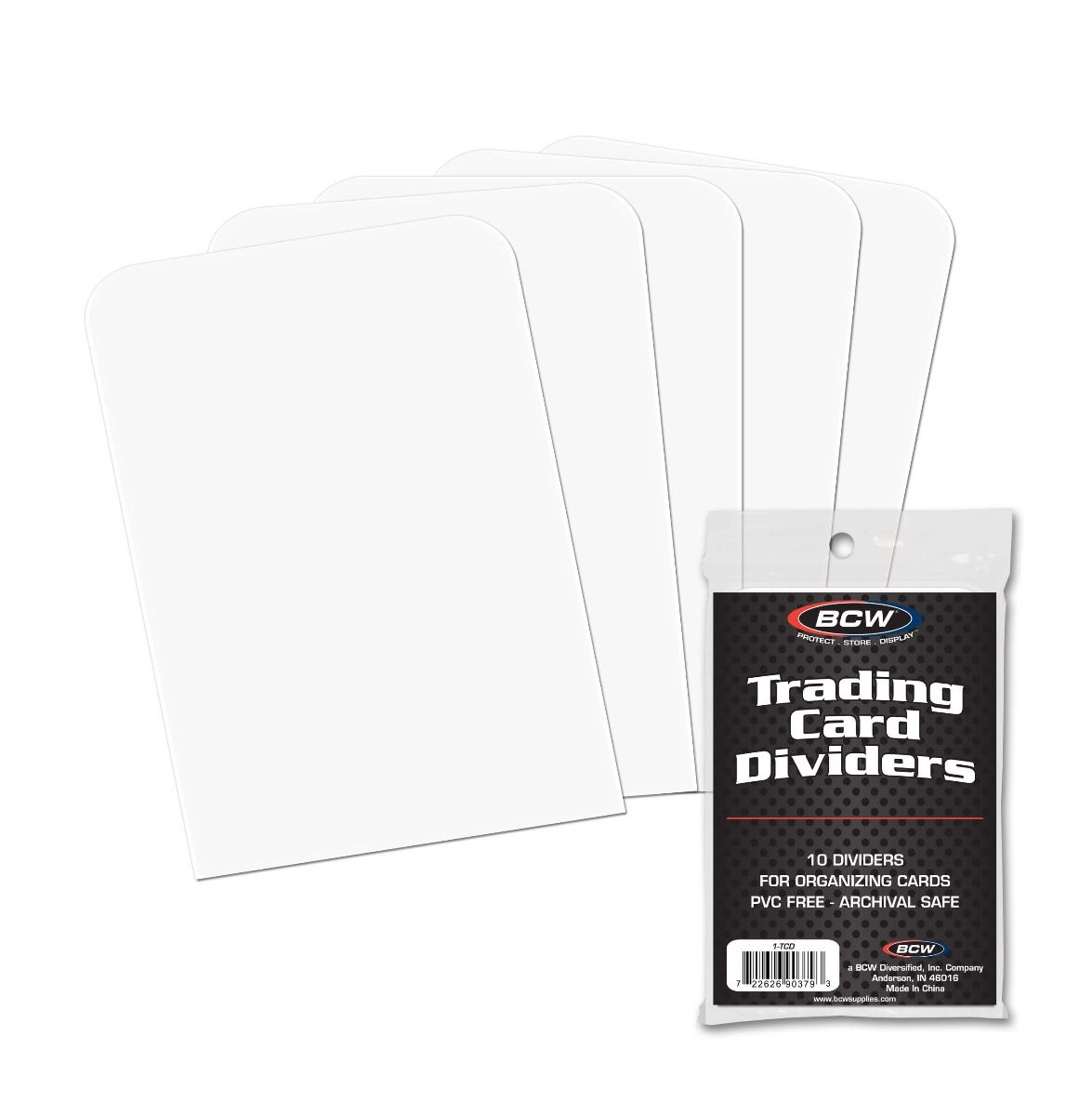 BCW Supplies: Card Divider - Vertical White 10Ct 