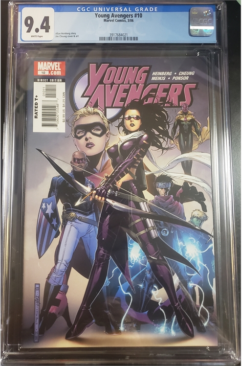 Young Avengers #10 Cgc 9.4