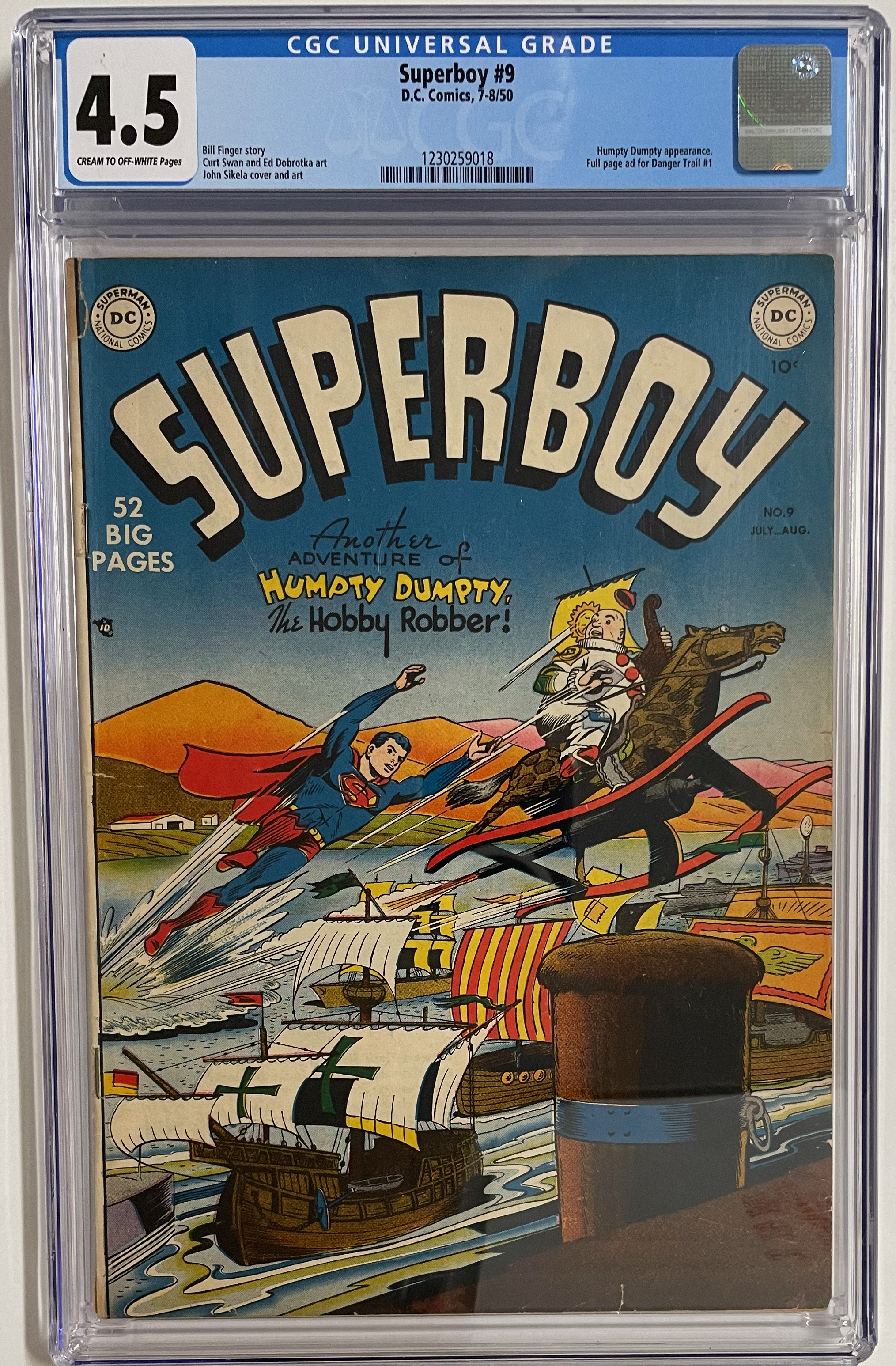 Superboy #009 Cgc 4.5