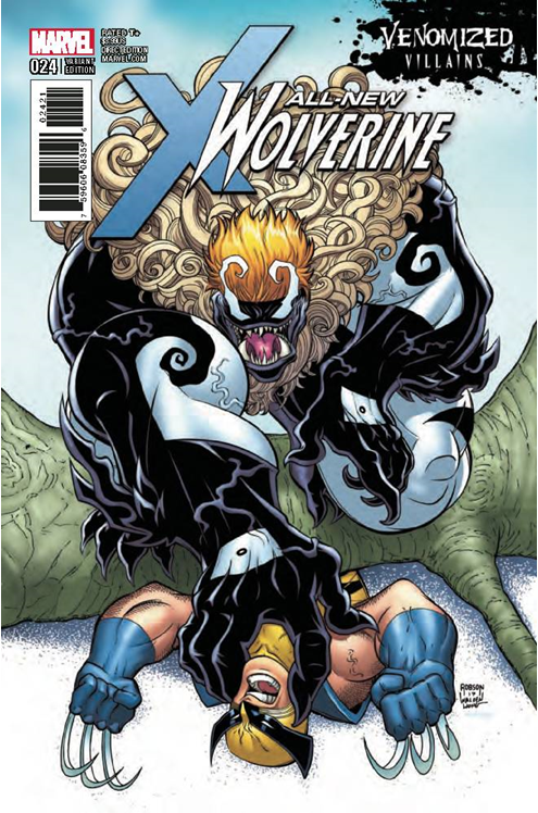 All New Wolverine #24 Venomized Sabretooth Variant (2015)