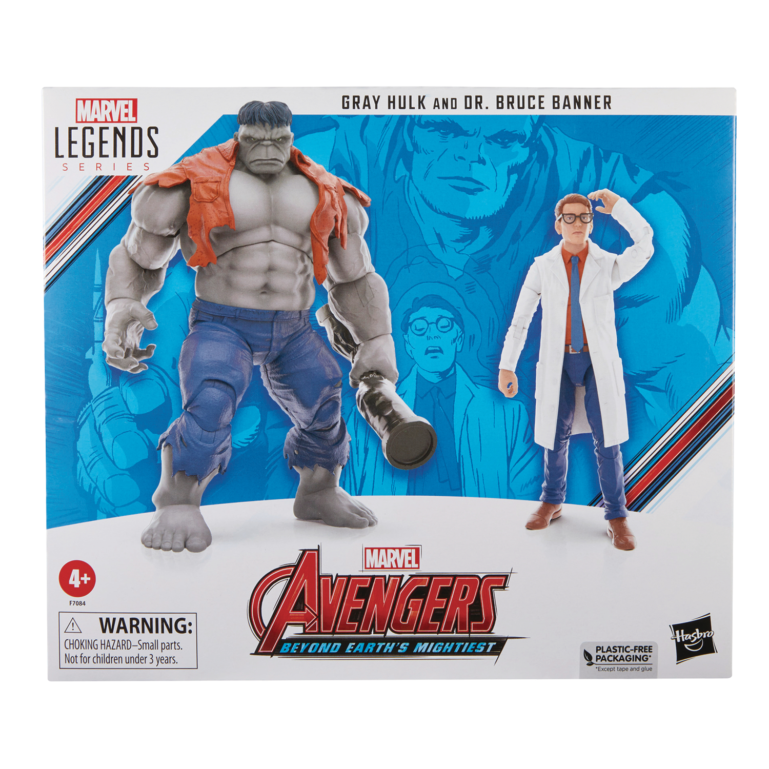 Avengers 60th Anniversary Legacy Grey Hulk / Banner 6-inch Action Figure 2-pack Case