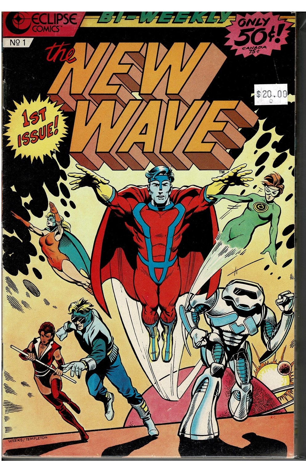 New Wave #1-13 + New Wave Vs The Volunteers #1-2 Comic Pack