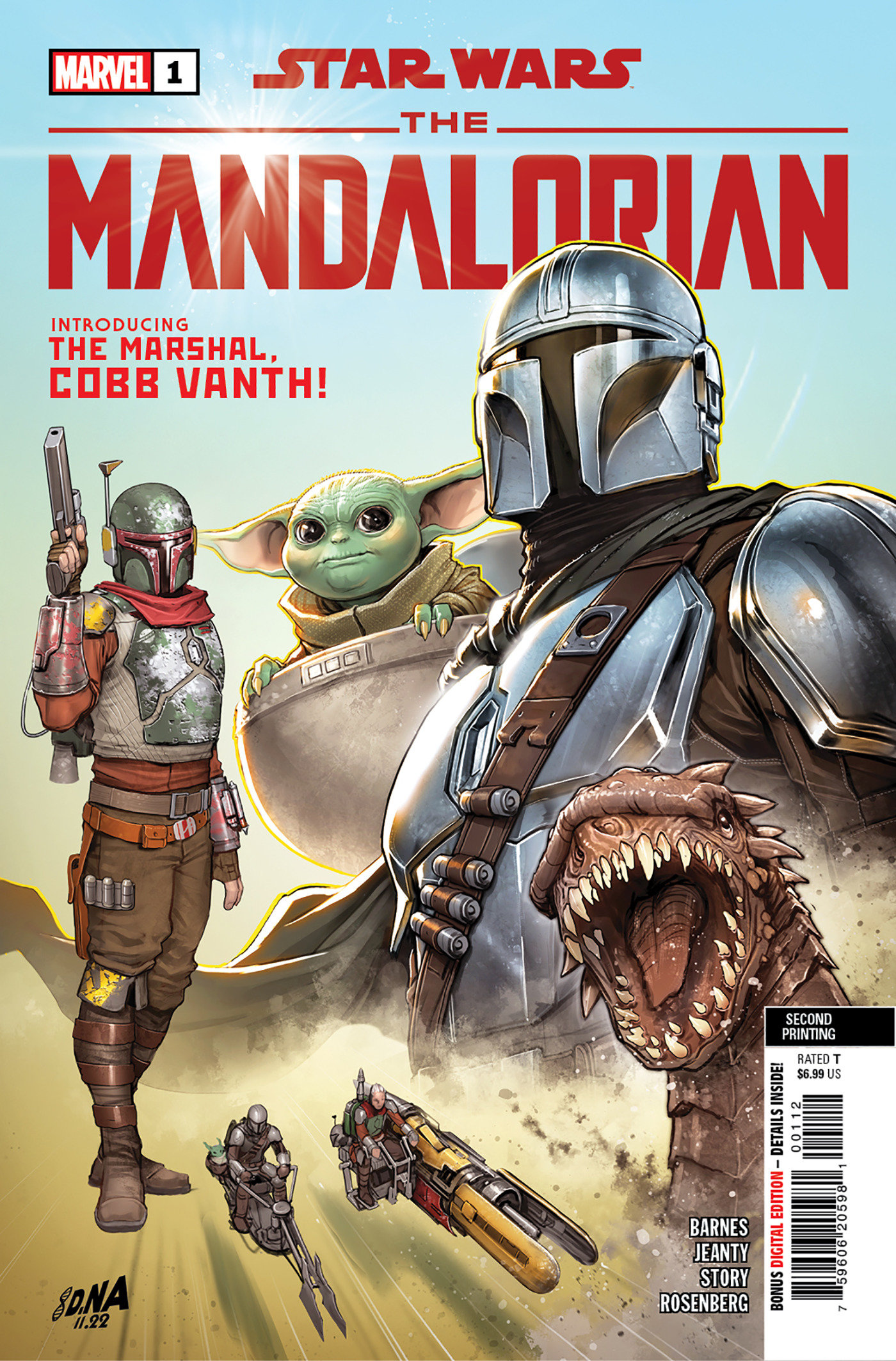 Star Wars Mandalorian 2 #1 2nd Printing David Nakayama Variant