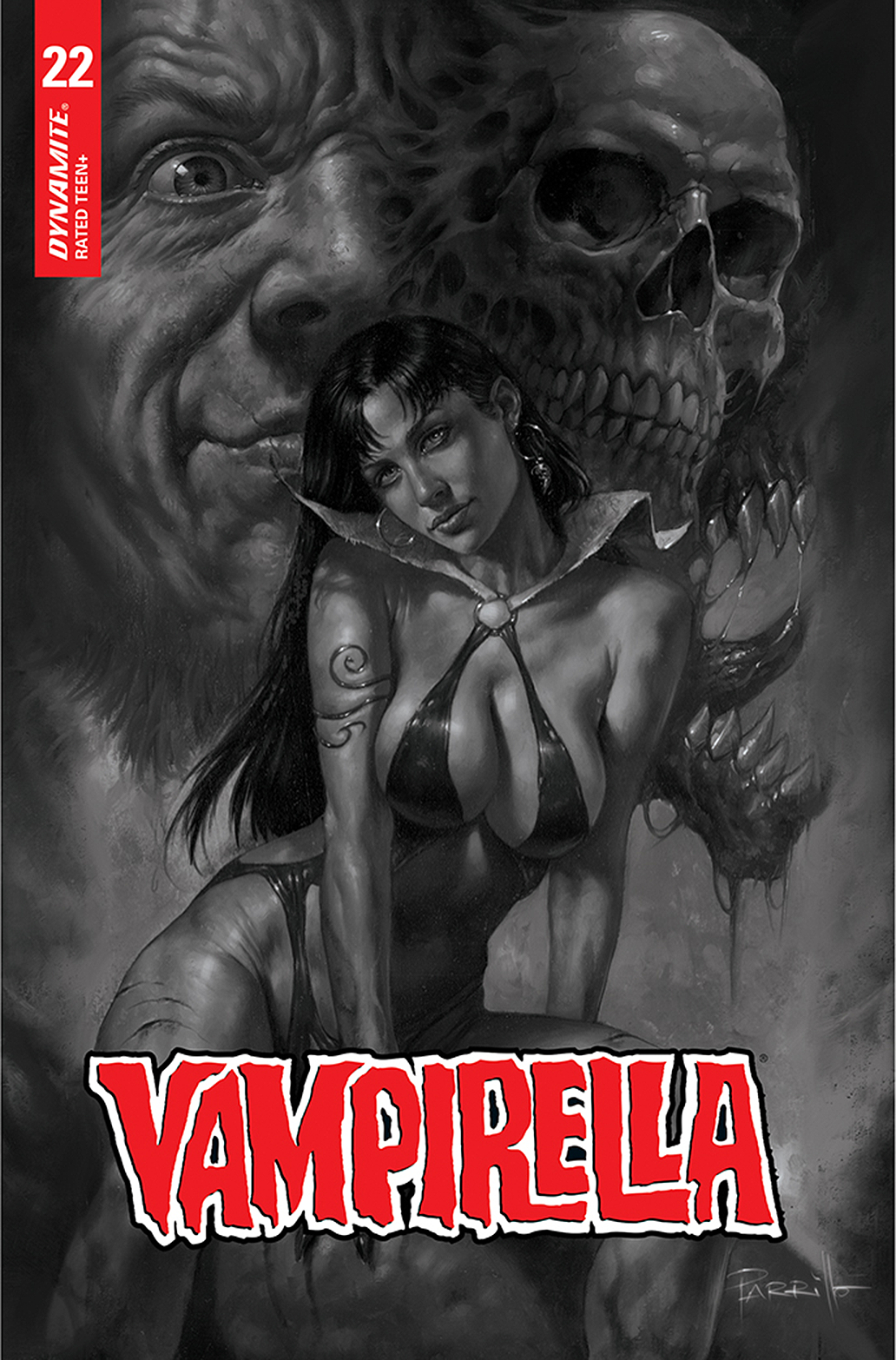 Vampirella #22 1 for 10 Parrillo Black & White Incentive