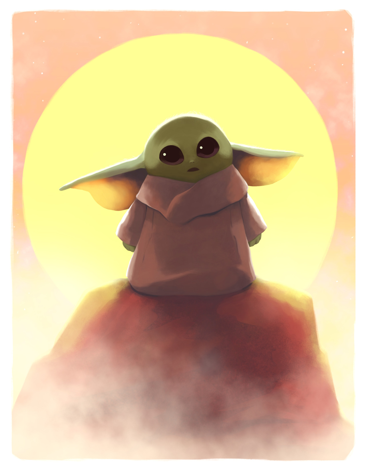 Leann Hill Art - Star Wars The Child / Baby Yoda From The Mandalorian (Small)