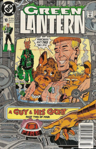 Green Lantern #10 (1990) [Newsstand]-Fine (5.5 – 7)