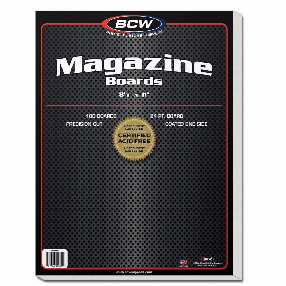 Bcw Magazine Boards (100 Count)