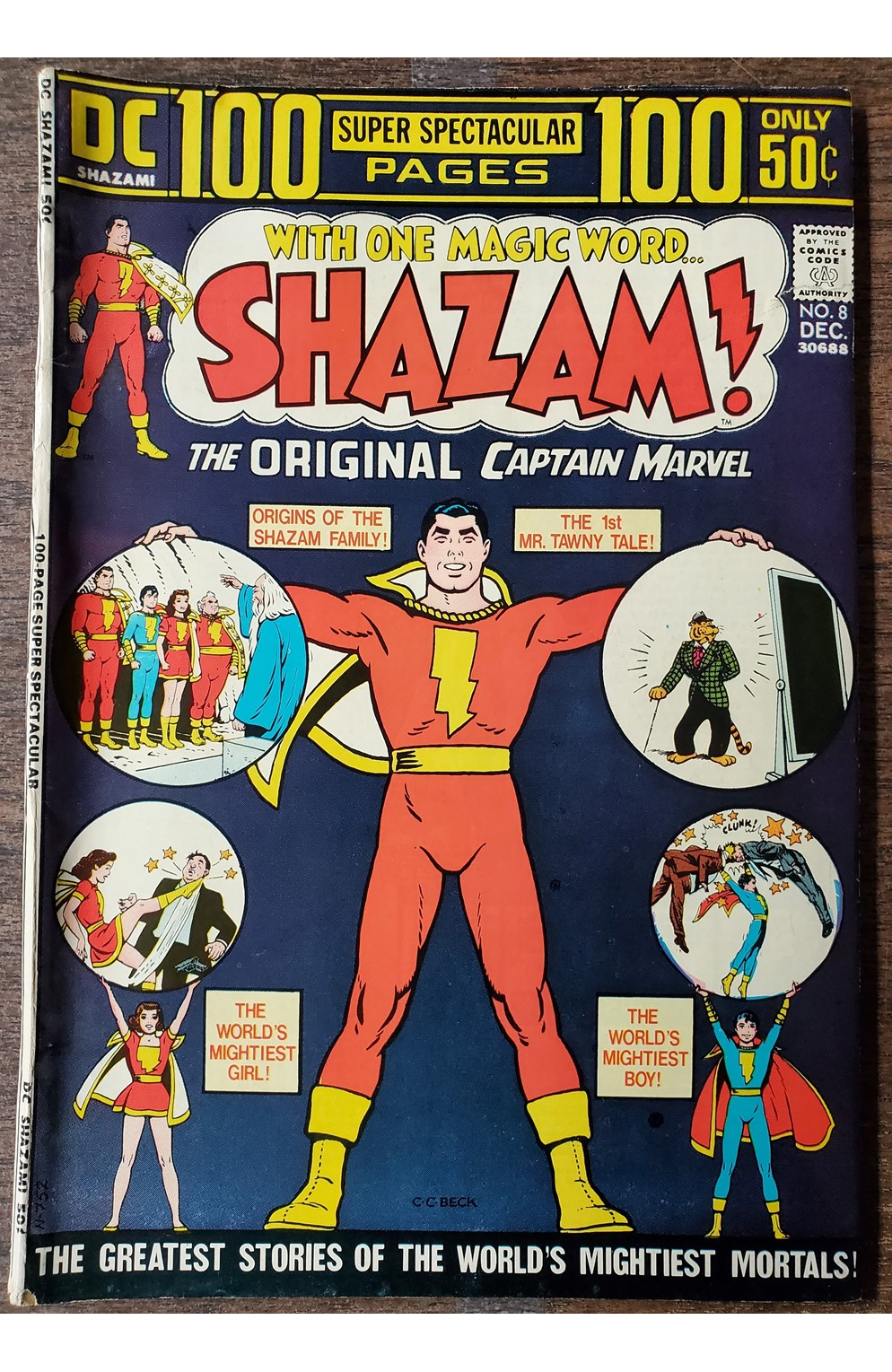 Shazam #8 (DC 1973) Reprints 1st App Mary Marvel & Black Adam