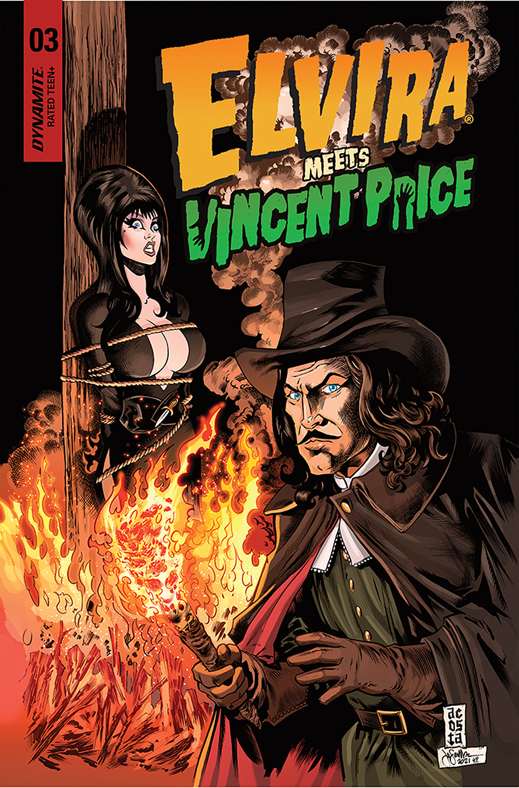 Elvira Meets Vincent Price #3 Cover A Acosta