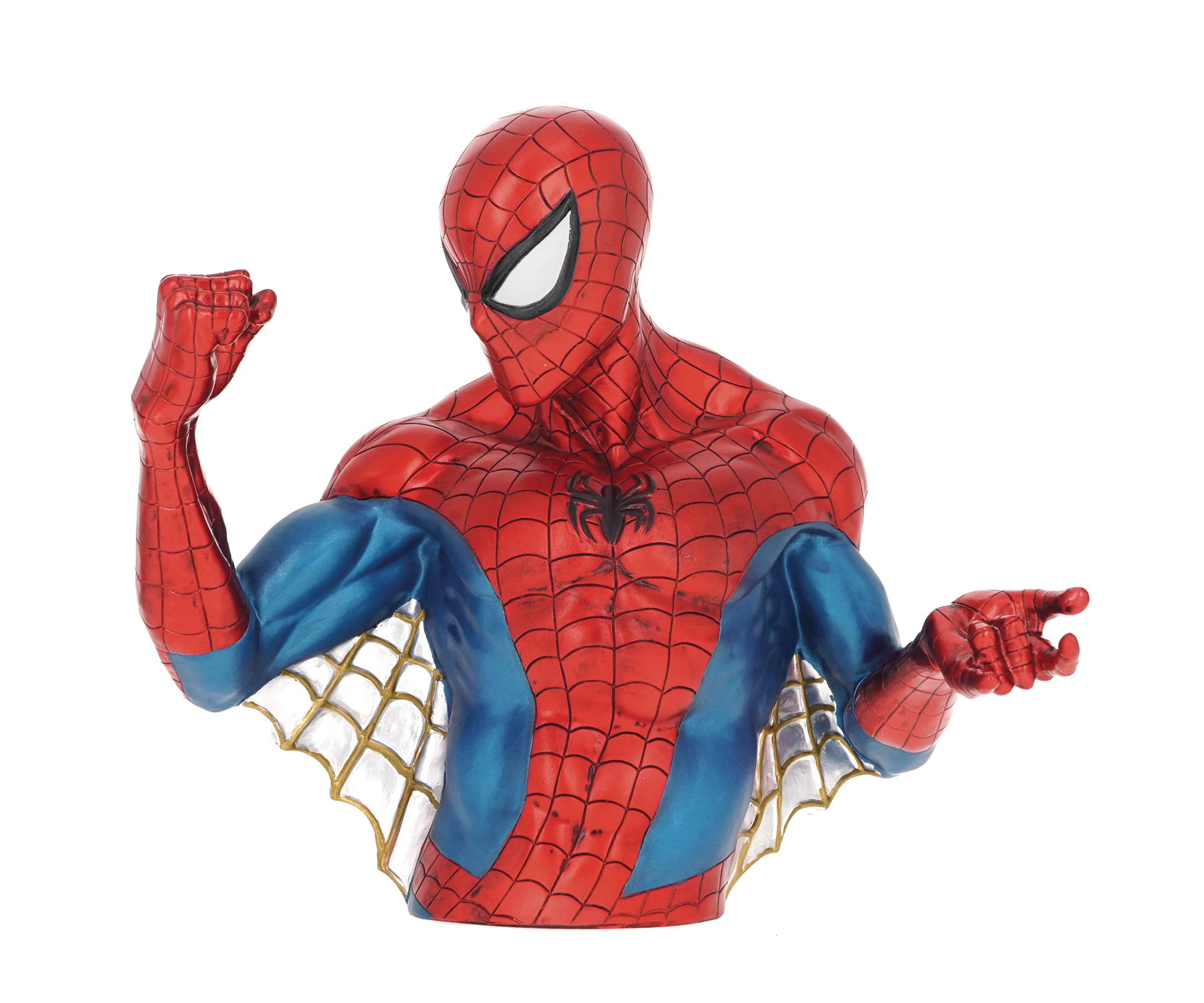 Marvel Spider-Man Metallic Web Pose Bust Bank