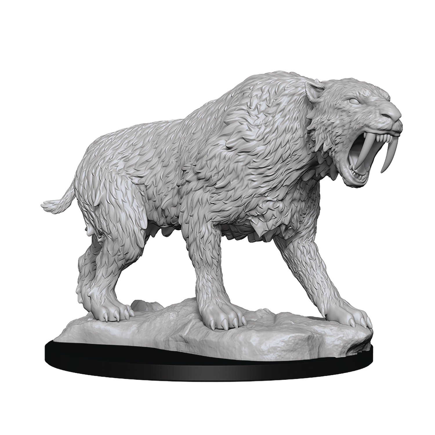 Wizkids Deep Cuts Unpainted Miniatures: Wave 14 Saber-Toothed Tiger