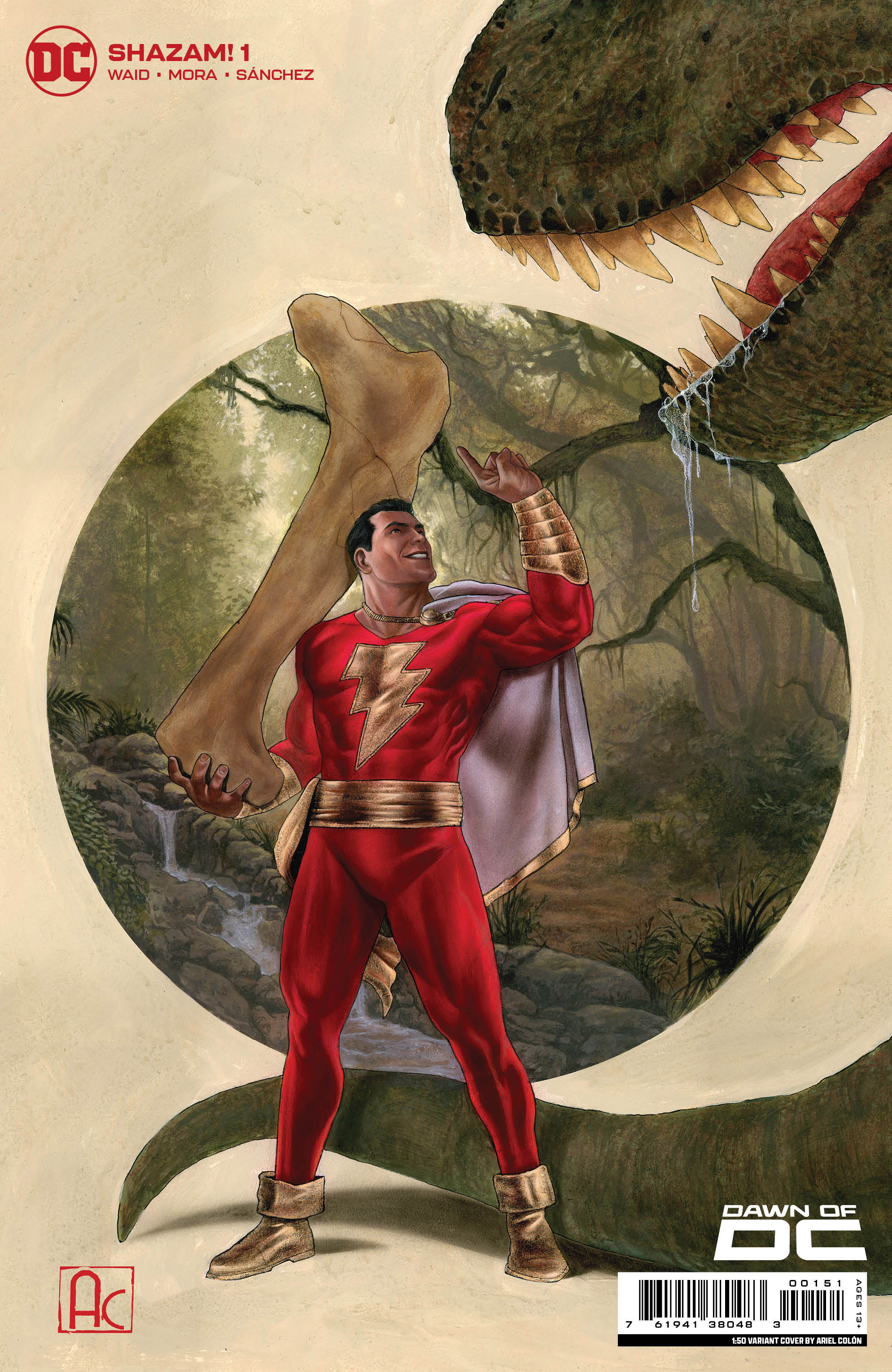 Shazam #1 Cover F 1 for 50 Incentive Ariel Colon Card Stock Variant