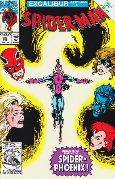 Spider-Man #25 (1990) [Direct]-Near Mint (9.2 - 9.8)