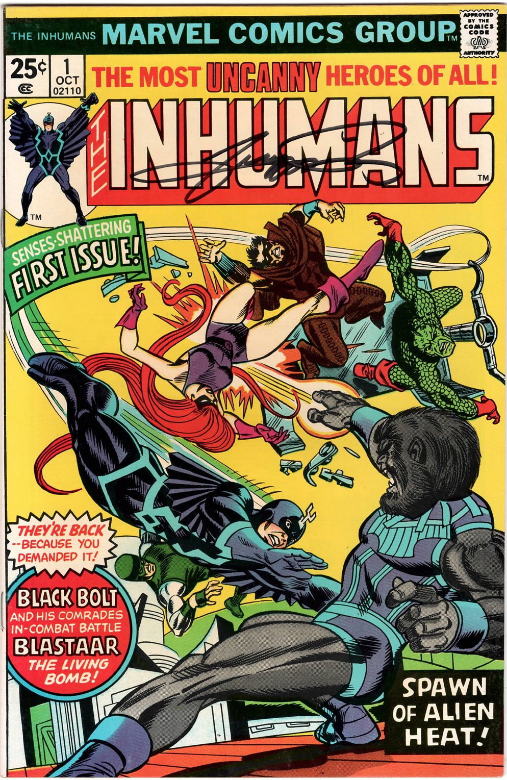 Inhumans #1 Signed