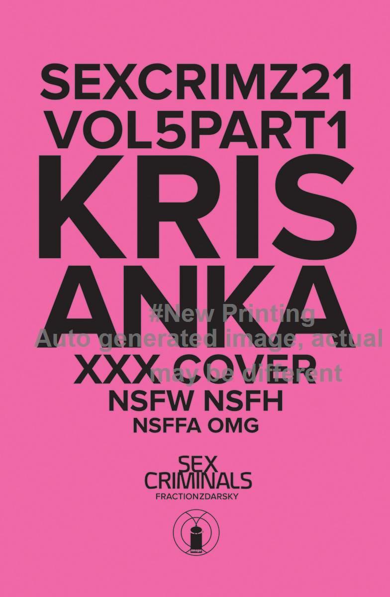 Sex Criminals #21 Xxx Kris Anka Variant (Mature) (2013)