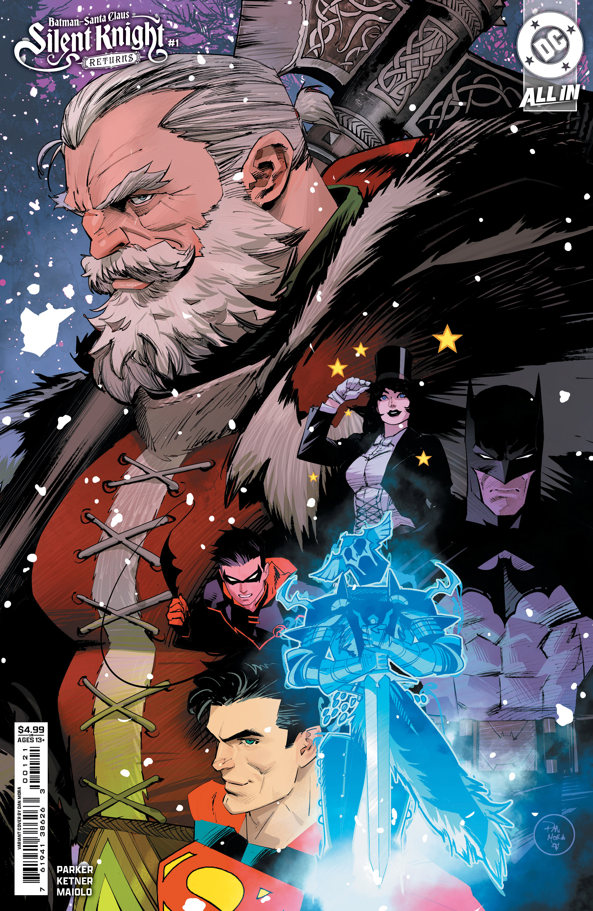 Batman Santa Claus Silent Knight Returns #1 Cover B Dan Mora Card Stock Variant (Of 5)