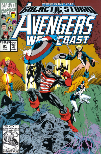 Avengers West Coast #81 [Direct]-Fine (5.5 – 7)